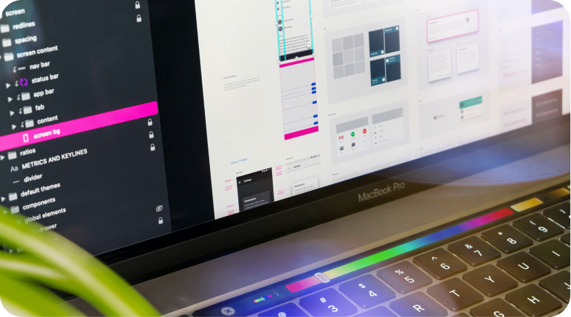 zoning d'un site web sur Figma