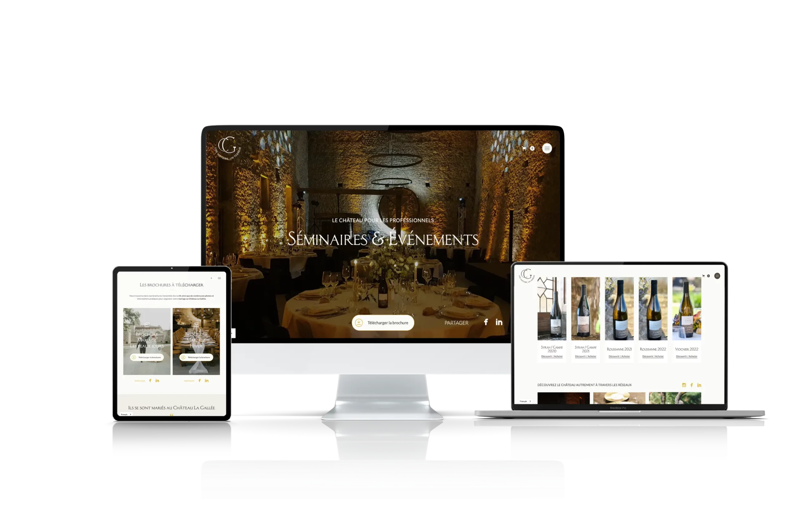 création site internet chateau la gallee