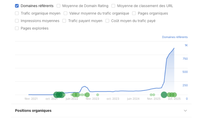 +22 points de Domain Rating (DR) grâce à une fusion SEO maîtrisée