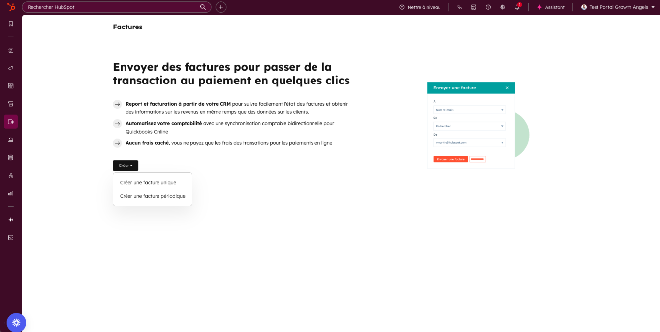 Hub commerce - factures