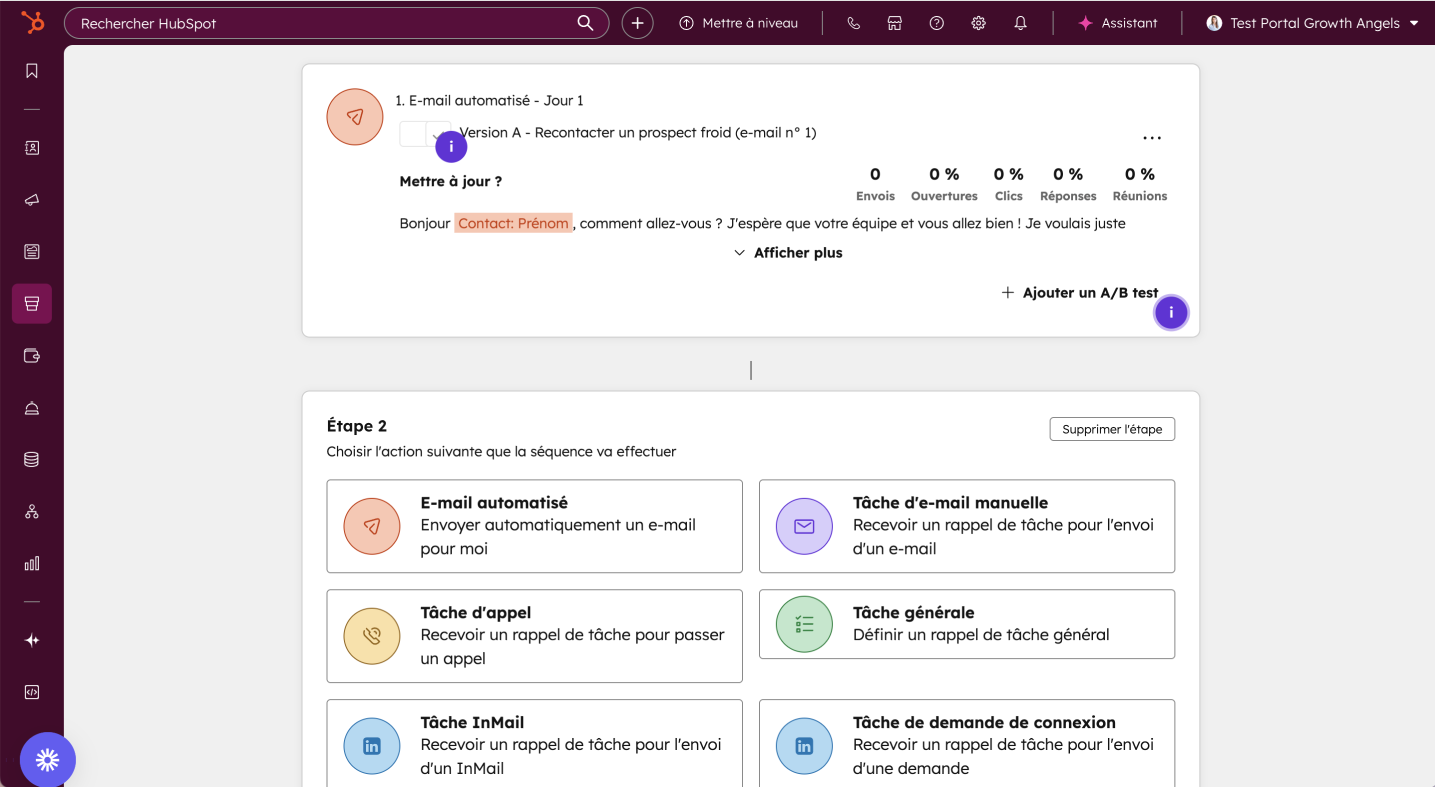Hub Sales - séquences