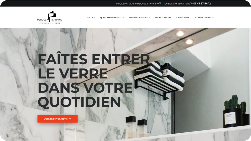 Création de site internet pour Perucca & Peronino